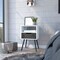 Tuhome Otom Nightstand, Superior Top, One Open Shelf, One Drawer, Four Legs, Smokey Oak/White MIB6730 - alternate 6